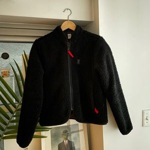 Topo designs Madewell teddy fleece reversible coat